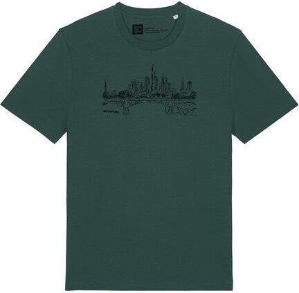 ilovemixtapes T-Shirt Frankfurt Skyline – Bio-Baumwolle, Fair Wear, Handbedruckt