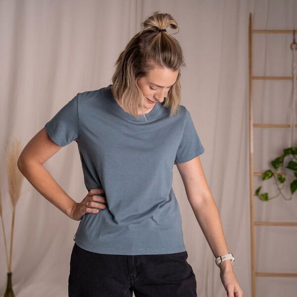 Vresh Clothing Veli - Crop T-Shirt aus Tencel-Mix