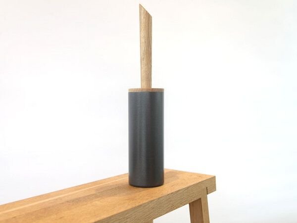 werkvoll by Lena Peter Upcycling WC-Bürste FIRE mit Eichegriff