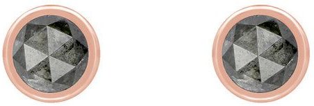 Eppi Goldene Ohrringe mit 0.52ct Salt'n'Pepper Diamanten Gledina