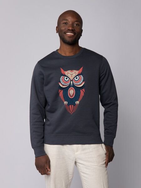 watapparel Sweatshirt Unisex Colorful Owl
