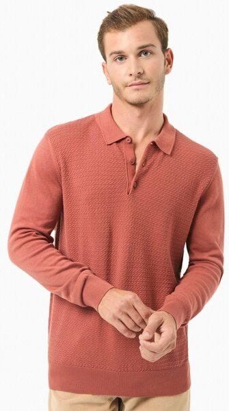 ORGANICATION Polokragenpullover aus Bio-Baumwolle