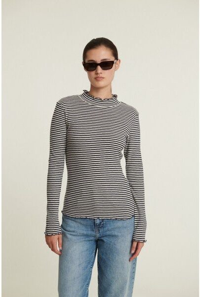 Basic Apparel Rollkragenshirt SILMA aus Bio-Baumwolle GOTS