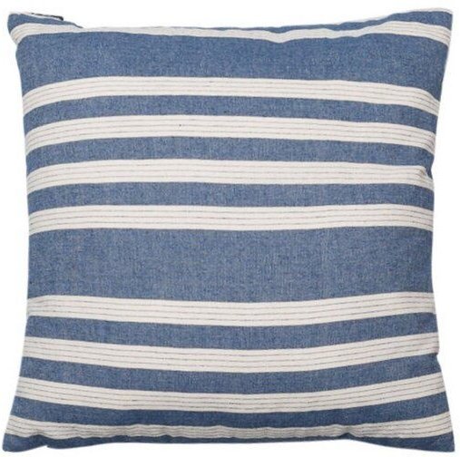 David Fussenegger 2er-Set Kissenhüllen Nizza Blockstreifen 50 x 50 cm aus Recycling-Baumwolle