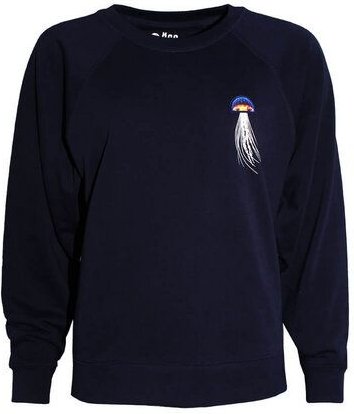 FÄDD Damen Sweatshirt Pullover Bio-Baumwolle Kwalle PäP Bätwing Navy Blau