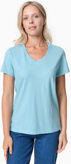 ORGANICATION TESSA | Basic T-Shirt aus Bio-Baumwolle mit V-Ausschnitt