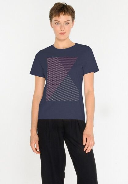ThokkThokk Damen Print T-Shirt SPACEGRID aus Biobaumwolle