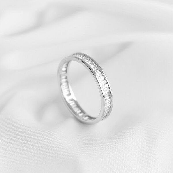 Eppi Memoryring mit Lab Grown Diamanten in Baguette-Form Pascal