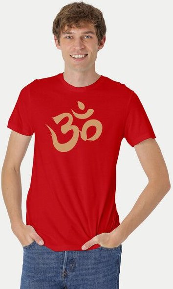 Peaces.bio - handbedruckte Biomode Fit T-Shirt "Om" Herren