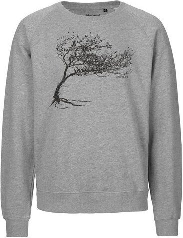 Peaces.bio - handbedruckte Biomode Bio Herren-Sweatshirt Windy Tree