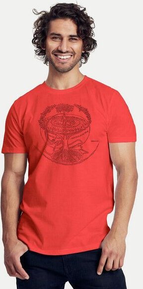 Peaces.bio - handbedruckte Biomode Bio-Herren-T-Shirt "Weltenesche"