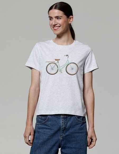 watapparel T-Shirt Frauen Mint Bike