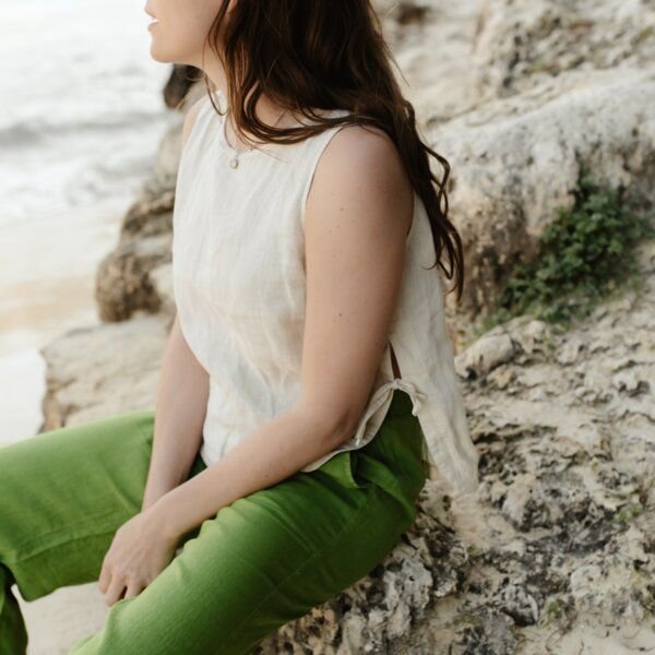 NORDLICHT Leinen Top aus 100% Leinen ELSA