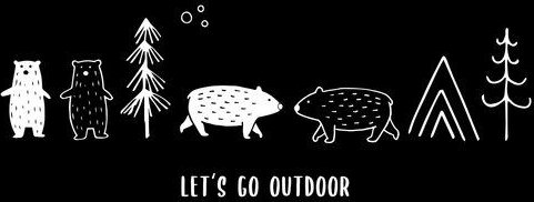 GARY MASH T-Shirt Let's go outdoor aus Bio-Baumwolle