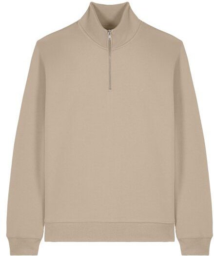 YTWOO Basic Unisex Quater-Zip-Sweatshirt Nachhaltig