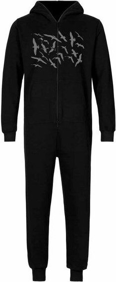 Peaces.bio - handbedruckte Biomode Jumpsuit Möwen Damen