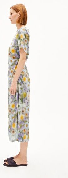 ARMEDANGELS SEDISAA GREEN GARDEN Damen Webkleid aus TENCEL Lyocell Mix