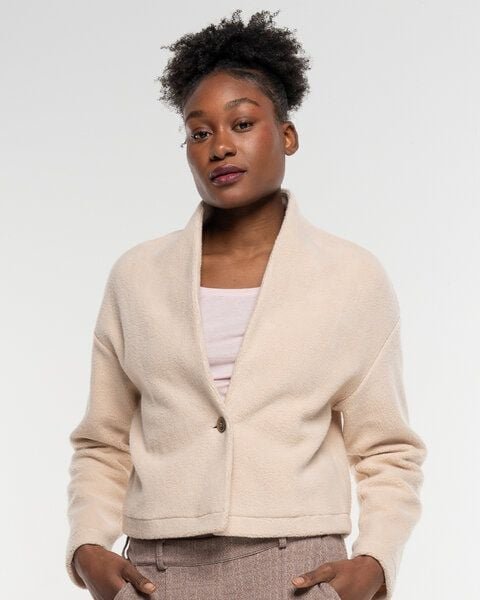 Alma & Lovis Flauschige Jacke aus Organic Cotton-Fleece | Teddy Jacke