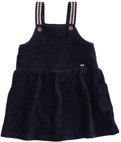 Walkiddy Bio-Baumwolle Pinafore Dress – Cord Navy Blaues Kleid, GOTS-Zertifiziert & Hypoallergen