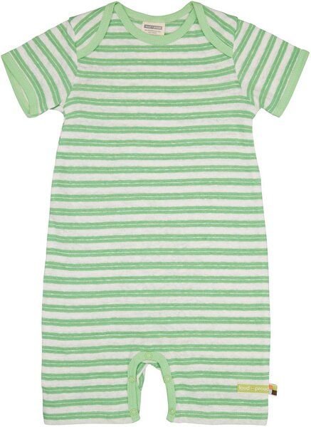 loud + proud Babys & Kinder Spieler Streifen mit Leinen, GOTS-zertifiziert