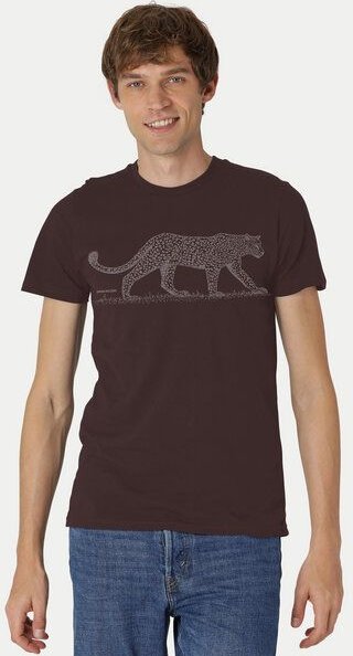 Peaces.bio - handbedruckte Biomode Bio Fit T-Shirt Leopard Herren