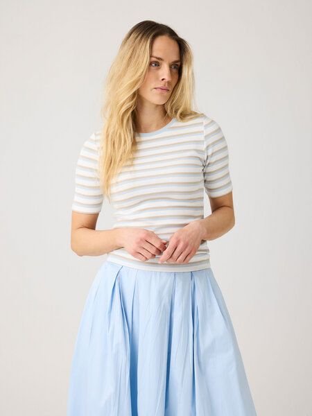 KnowledgeCotton Apparel T-Shirt - Rib t-shirt - aus Bio-Baumwolle