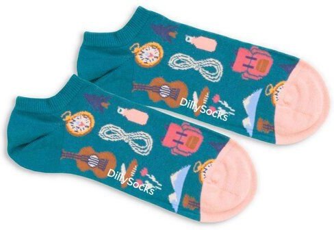 DillySocks Kurze Socken Adventure Funny aus Biobaumwoll-Mix