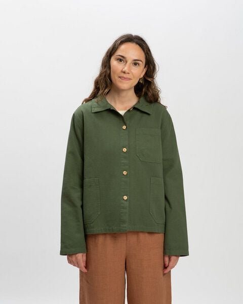 Matona Hemdjacke aus Baumwolle für Frauen / Twill Classic Jacket
