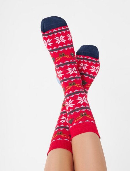 Natural Vibes Bunte Socken Bio GOTS | Herren Damen Socken | Christmas