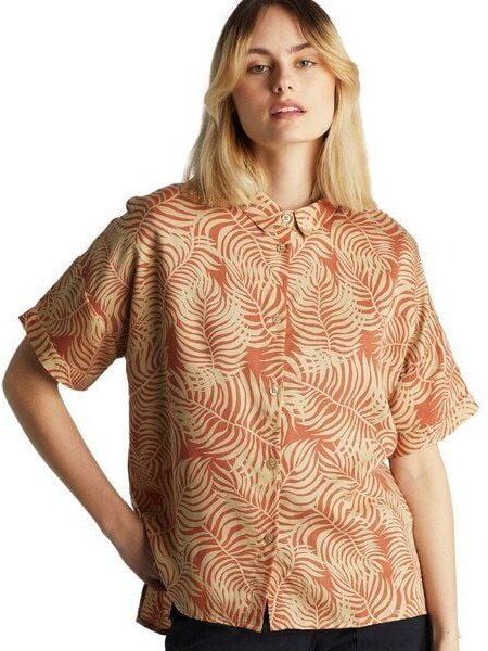 DEDICATED Short Sleeve Shirt Nibe Palm Leaves