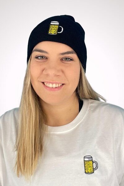 Fashion Drinks Maßkrug | Bestickte Bio Baumwoll Mütze