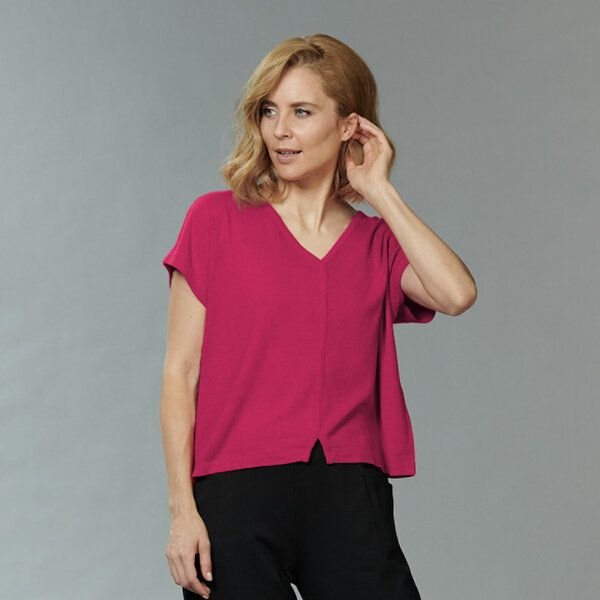 Kokon Zwo Kurzarm Top 100% Bouretteseide