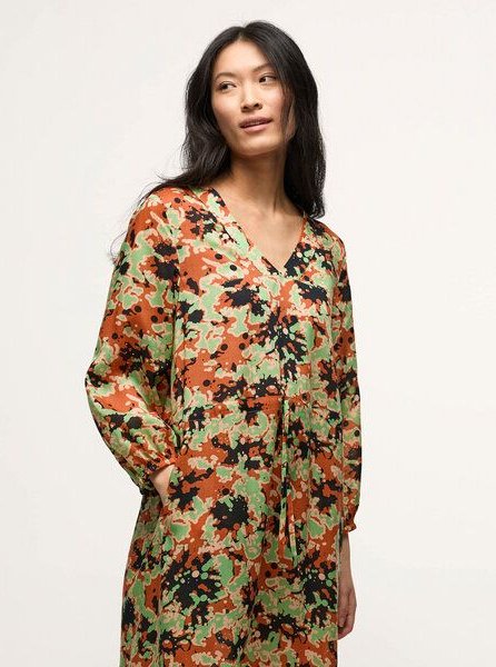 Thumbnail - LANIUS Maxikleid Print Powerful Bloom aus TENCEL