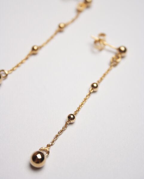 Ohrringe Tropfen Gold Vermeil recycelt 925er Sterling Silver Kiwistories