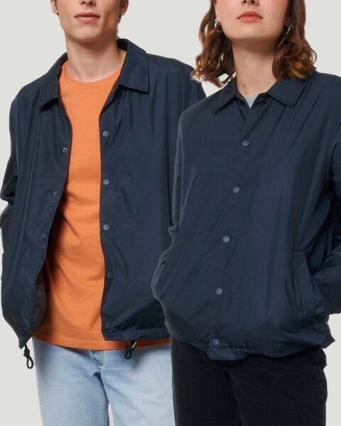 YTWOO Coacher Jacke für Sie & Ihn aus recyceltem PET, Übergangsjacke mit Knöpfen
