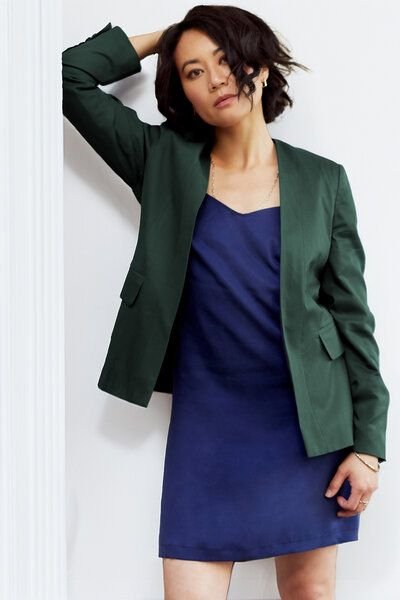 l'amour est bleu Minimalistischer Blazer