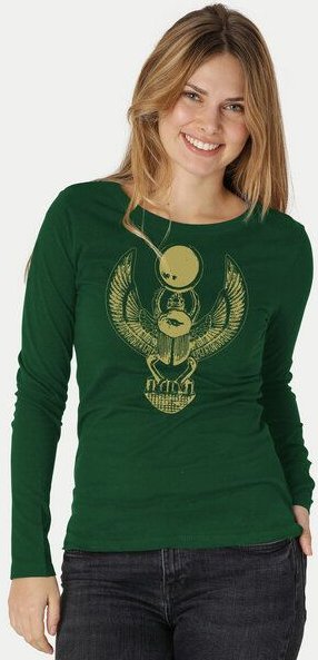 Peaces.bio - handbedruckte Biomode Damen Langarmshirt Cheper