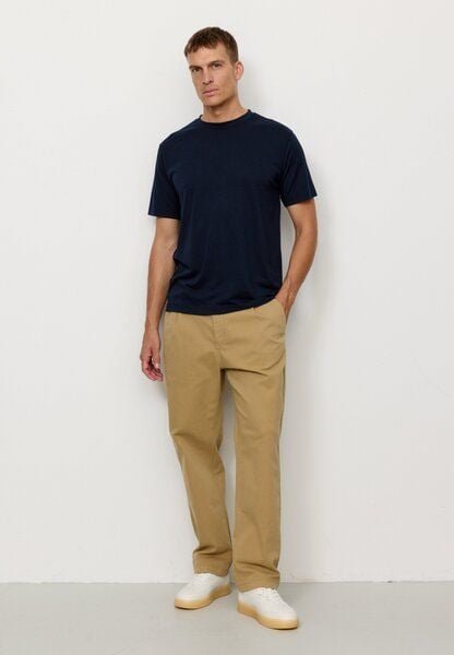 Herren Chino mit Bundfalte aus Bio-Baumwoll Mix - OAK - recolution