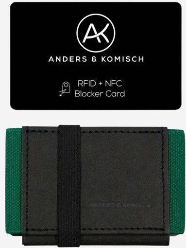 ANDERS & KOMISCH Kleiner Geldbeutel mit RFID- & NFC Schutz – A&K MINI Bundle Schwarz