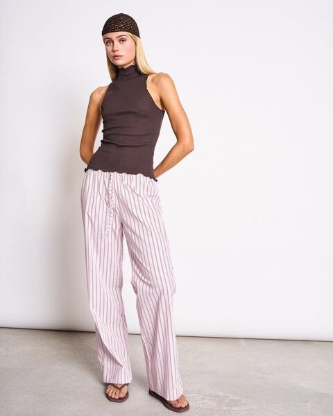 JAN N JUNE Top mit Stehkragen LEPUS GOTS