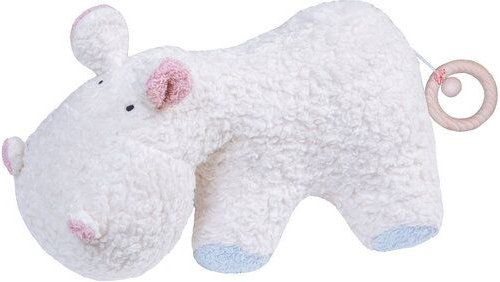 Efie Spieluhr Nilpferd, rosa/hellblau, Made in Germany