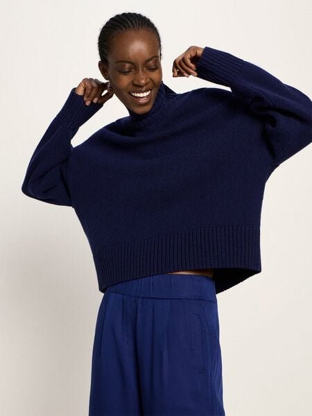 Thumbnail - LANIUS Oversized Pullover aus Bio-Schurwolle und Bio-Baumwolle