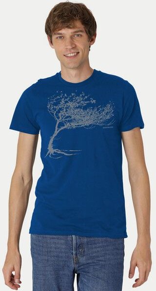 Peaces.bio - handbedruckte Biomode Bio-Herren-T-Shirt "Windy Tree"