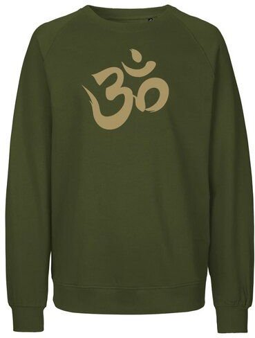 Peaces.bio - handbedruckte Biomode Bio Damen Sweatshirt Loose Fit Om