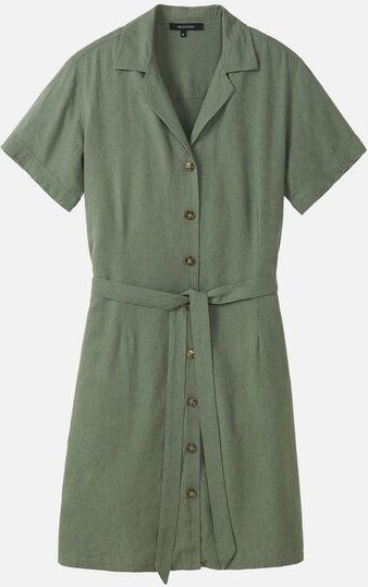 Damen Kleid aus Leinen und LENZING ECOVERO Viskose Mix - YUCCA - recolution