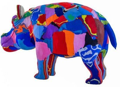 Ocean Sole Tierfigur Nilpferd aus Flipflops