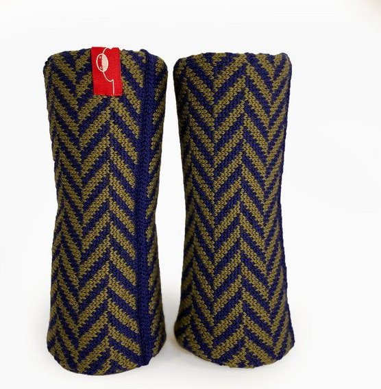 vincente Armstulpen im Fischgrätmuster