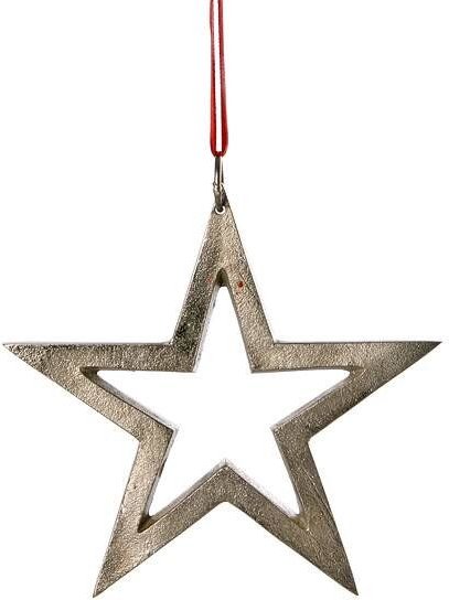 Mitienda Shop Sternhänger silber, Weihnachdeko zum Aufhängen