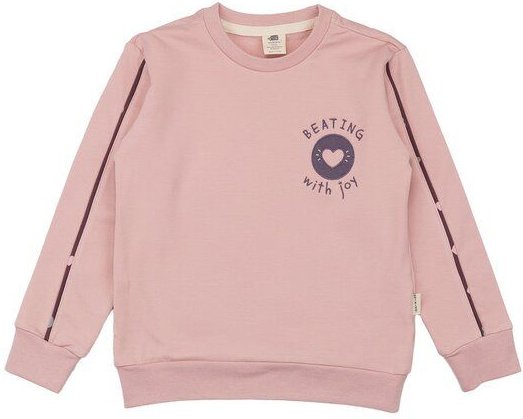 Kinder Sweatshirt GOTS-zertifiziert aus Bio-Baumwolle rosé mit Katzen-Motiv „Cute Cats“ – Walkiddy