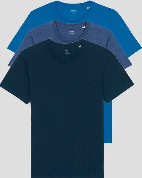 YTWOO 3er Pack Basic Unisex T-Shirt aus Bio Baumwolle | viele Farbkombinationen | Fair Trade | Nachhaltig